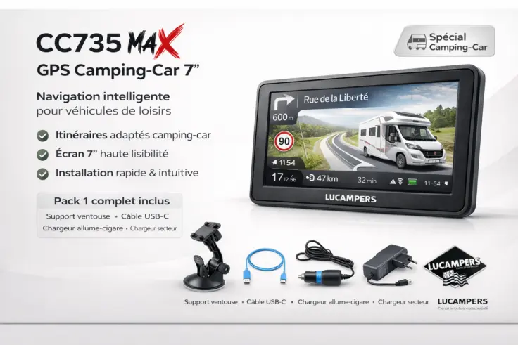 GPS 7 pouces spécial camping-car 