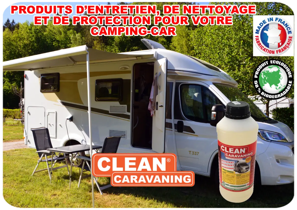 Produits pour nettoyer et laver votre camping-car et véhicule de loisir