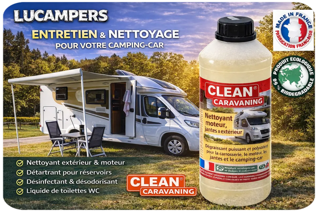 Produits pour nettoyer et laver votre camping-car et véhicule de loisir