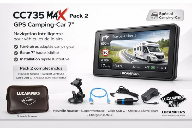 gps camping-car CC735 en 7 pouces